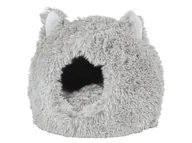 Legowiska dla psów - zoofari® Legowisko dla psa i kota z miękkiego pluszu (Legowisko dla kota, szare) - miniaturka - grafika 1