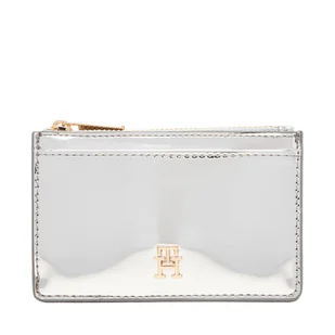 Etui na karty kredytowe Tommy Hilfiger Long Cc Holder Met AW0AW18038 Srebrny - Etui na dokumenty i karty - miniaturka - grafika 1