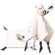 Maskotki i pluszaki - Babyono Kocyk Sensoryczny Przytulanka Little Birdie Minky Ptaszek 0m+ - miniaturka - grafika 1