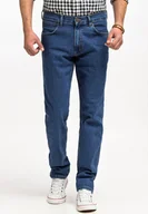Spodnie męskie - Męskie spodnie jeansowe proste Wrangler GREENSBORO W46 L36 - miniaturka - grafika 1