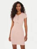 Sukienki - Guess Sukienka dzianinowa W4YK06 Z2V62 Różowy Bodycon Fit - miniaturka - grafika 1