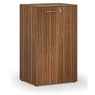 Szafy biurowe - Szafa biurowa z drzwiami PRIMO WOOD, 3 półki, 1335 x 800 x 640 mm, orzech - miniaturka - grafika 1