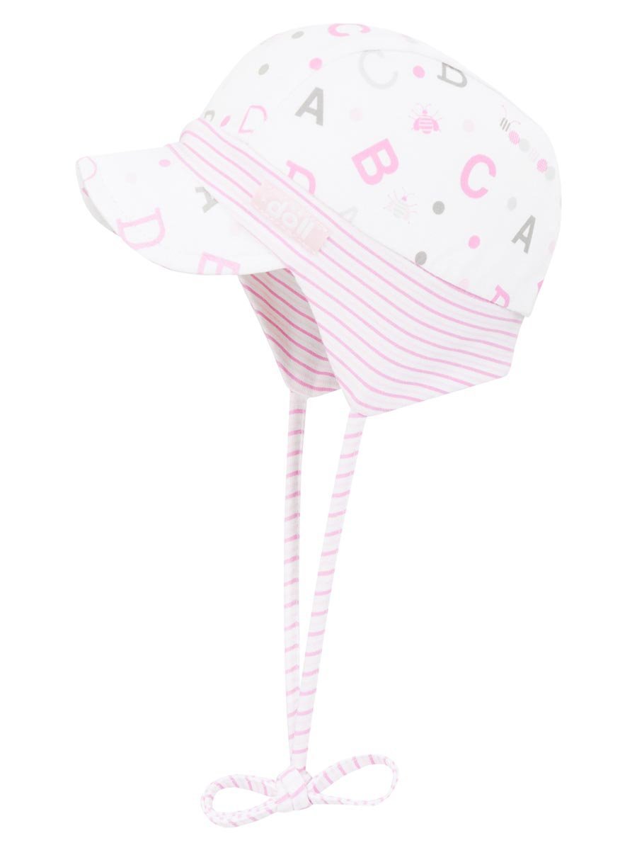 Dziewczęca czapka z daszkiem różowa Doll