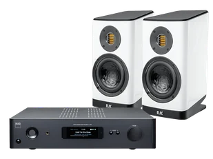 NAD C 389 (czarny) + Vela BS403.2 (biały) - Zestawy stereo - miniaturka - grafika 1