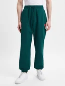 Spodnie męskie - The North Face Męskie spodnie do biegania Mężczyźni Bawełna zielony jednolity, S - miniaturka - grafika 1