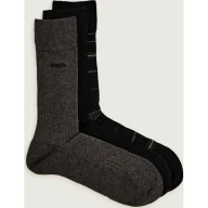Skarpetki męskie - BOSS BLACK Skarpety 3-pack 3P RS Rib Stripe CC - miniaturka - grafika 1