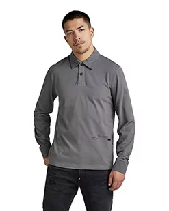 G-STAR RAW Męski t-shirt z tekstem, Grau (Granit C784-1468), S - Koszulki męskie - miniaturka - grafika 1