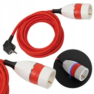 Przedłużacze i rozgałęźniki - Przedłużacz Pojedynczy Brennenstuhl Przewód tekstylny z Wyłącznikiem 5m - miniaturka - grafika 1