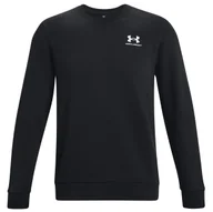 Bluzy sportowe męskie - Męska bluza Under Armour Essential Fleece Crew Rozmiar: L / Kolor: czarny - miniaturka - grafika 1