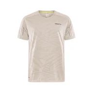 Koszulki męskie - Męska Koszulka z krótkim rękawem CRAFT ADV HIT SS STRUCTURE TEE M 1912457-211000 – Beżowy - miniaturka - grafika 1
