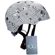 Kaski rowerowe - Kask rowerowy DISNEY Minnie Pattern D100 Szary dla Dzieci (rozmiar L) - miniaturka - grafika 1