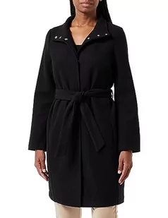 VERO MODA Damski płaszcz VMPOPALLY COAT BOOS, czarny, XS - Płaszcze damskie - miniaturka - grafika 1