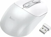 Myszki - Hoco HOCO mysz komputerowa bezprzewodowa 2.4G GM28 biało szara - miniaturka - grafika 1