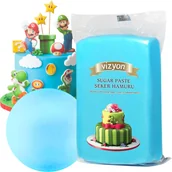 Dodatki do ciast w proszku - MASA CUKROWA lukier plastyczny 1 KG DO OBKŁADANIA TORTU CIAST NIEBIESKA - miniaturka - grafika 1