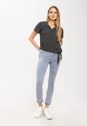 Spodnie damskie - Jasnoniebieskie damskie jeansy Slim Fit, D-KELLY 33 - Volcano - miniaturka - grafika 1