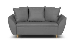 Sofa kanapa 2 os z funkcją spania ALI jasno szara - Sofy i kanapy - miniaturka - grafika 1