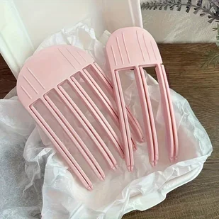 TEMU Puszysty Grzebień z Wysokim Czaszką do Włosów, Plastikowa Spinka do Włosów na Czoło, Artefakt do Stylizacji, Bezśladowa Spinka dla Leniwych - Grzebienie fryzjerskie - miniaturka - grafika 1