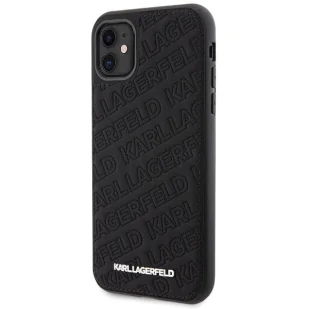 Etui Karl Lagerfeld Quilted K Pattern na iPhone 11 / Xr - czarne - Etui i futerały do telefonów - miniaturka - grafika 2