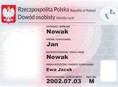 Ciasta i półprodukty do ciast - Dekoracyjny opłatek tortowy Dowód Osobisty - miniaturka - grafika 1