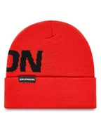Czapki narciarskie - Salomon Czapka Hermitage LC2302900 Czerwony - miniaturka - grafika 1