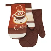 Fartuchy i rękawice kuchenne - Euromat Rękawice Kuchenne z Magnesem Coffee II FS40 13633 - miniaturka - grafika 1