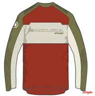 Koszulki rowerowe - Koszulka Endura MT500 Burner Lite L/S Red - miniaturka - grafika 1