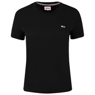 Koszulki i topy damskie - Tommy Hilfiger Koszulka Damska T-Shirt Tjw Regular Jersey C Neck Black Dw0Dw09198 Bds S - miniaturka - grafika 1
