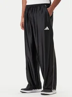 Spodnie sportowe męskie - adidas Spodnie dresowe Stadium Shiny JZ6848 Czarny Loose Fit - miniaturka - grafika 1