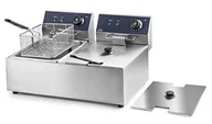 Frytownice gastronomiczne - Lacor 69466 69466 profesjonalna podwójna frytkownica, 2500 W (x2), 12 l, stal nierdzewna - miniaturka - grafika 1