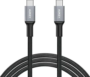 Kabel USB Aukey USB-C - USB-C 2 m Czarny KBAAUKUSB0041 - Kable USB - miniaturka - grafika 1