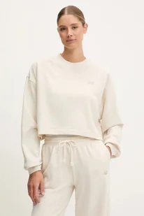 New Balance bluza damska kolor beżowy gładka WT51514LIN - Bluzy damskie - miniaturka - grafika 1