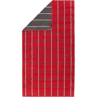 Ręczniki - Ręcznik plażowy Square 80x200 czerwony 560g/m2 100% bawełna Cawoe - miniaturka - grafika 1