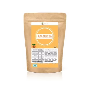 Brzoskwiniowa galaretka bez cukru 350g – FIT - KETO - Galaretki - miniaturka - grafika 1