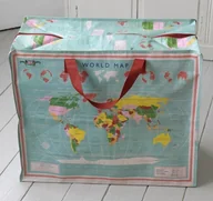 Torby i wózki na zakupy - Duża torba Rex London World Map, 55x48 cm - miniaturka - grafika 1