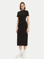 Sukienki - Lacoste Sukienka codzienna EF9622 Czarny Slim Fit - miniaturka - grafika 1