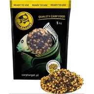 Zanęty - Zanęta CARP TARGET Mix ziaren Kukurydza Konopia (1 kg) - miniaturka - grafika 1