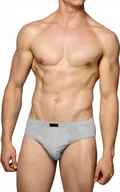 Majtki męskie - SLIPY ATLANTIC MĘSKIE MAJTKI KLASYCZNE BMP006 CLASSIC SZARE-MELANŻ XXL - miniaturka - grafika 1