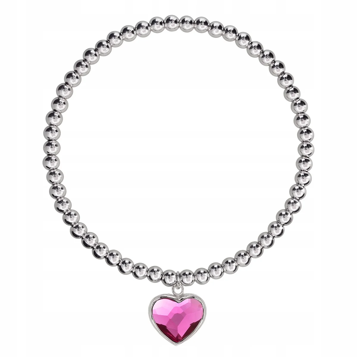 SREBRNA BRANSOLETKA 925 SERCE SWAROVSKI +