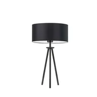 Lampy stojące - Lampa stojąca na trójnogu ALTA z abażurem w kolorze zieleni butelkowej - miniaturka - grafika 1