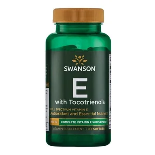 SWANSON Full Spectrum Witamina E z tokotrienolami 60 kaps. - Witaminy i minerały - miniaturka - grafika 1