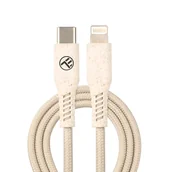 Kable USB - Tellur Green Data Cable Type-C To Lightning, 2.4A, Pd20W, 1M, Nylon, Wheat Straw, Cream - miniaturka - grafika 1