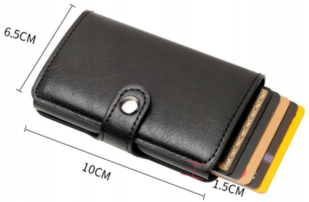 Portfel z automatycznym wysuwaniem kart