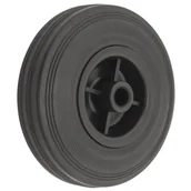 Zawiasy, okucia i inne akcesoria - Koło kauczukowe czarne 125 mm/125 kg - miniaturka - grafika 1