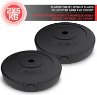 Hantle i ciężarki - Physionics Zestaw obciążeń  2 x 5 kg, 31 mm - miniaturka - grafika 1