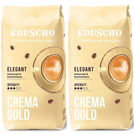 Zestaw Kawa ziarnista Eduscho Crema Gold 1 kg x2