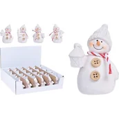 Ozdoby bożonarodzeniowe - Bałwan z guzikami, szalem i czapką mix - miniaturka - grafika 1