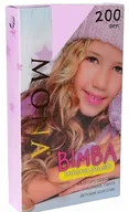 Rajstopy - RAJSTOPY MONA DZ BIMBA MICRO PL  200 (kolor plum, rozmiar 128-134) - miniaturka - grafika 1