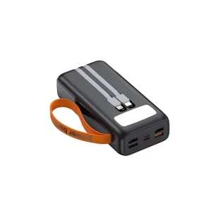 Powerbank Denmen DP31 30000mAh 4xUSB Typ-C PD Latarka Czarny - Powerbanki Powerbank Denmen DP31 30000mAh 4xUSB Typ-C PD Latarka Czarny - Powerbanki - miniaturka - grafika 1