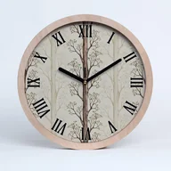 Zegary - Zegar ścienny drewniany rzymski drzewa fi 30 cm, Tulup - miniaturka - grafika 1