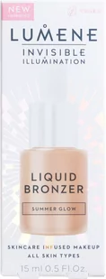 Lumene Invisible Illumination Liquid Bronzer - bronzer do twarzy Summer Glow - Bronzery i konturowanie twarzy - miniaturka - grafika 2